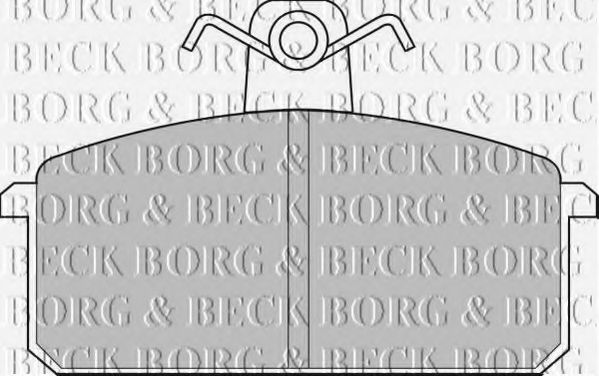 BORG & BECK BBP1348 Тормозные колодки BORG & BECK 