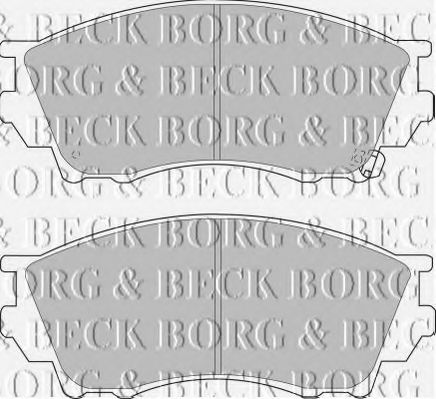 BORG & BECK BBP1356 Тормозные колодки BORG & BECK для MAZDA