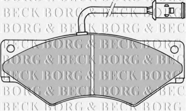 BORG & BECK BBP1357 Тормозные колодки BORG & BECK 