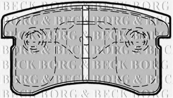 BORG & BECK BBP1361 Тормозные колодки BORG & BECK для DAIHATSU