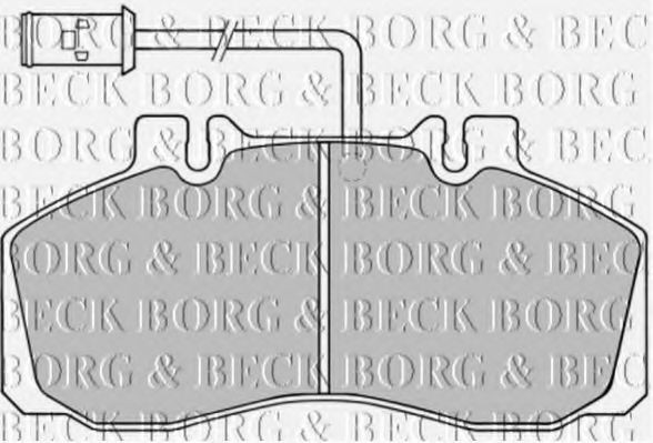 BORG & BECK BBP1362 Тормозные колодки для IVECO