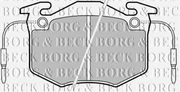 BORG & BECK BBP1370 Тормозные колодки BORG & BECK 