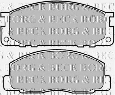 BORG & BECK BBP1372 Тормозные колодки BORG & BECK для TOYOTA