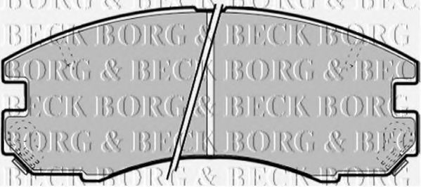 BORG & BECK BBP1375 Тормозные колодки BORG & BECK 