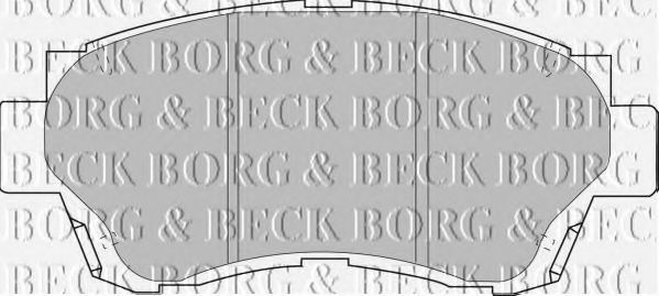 BORG & BECK BBP1377 Тормозные колодки BORG & BECK для TOYOTA CELICA