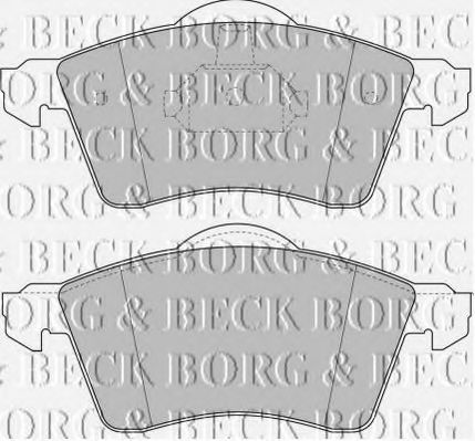 BORG & BECK BBP1384 Тормозные колодки BORG & BECK 