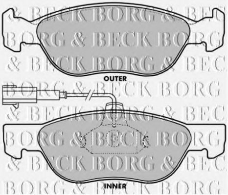 BORG & BECK BBP1387 Тормозные колодки BORG & BECK 