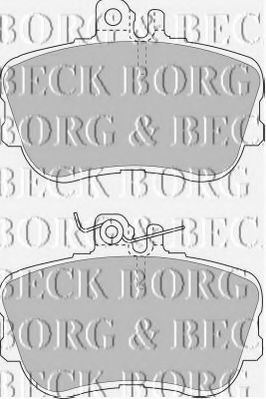BORG & BECK BBP1388 Тормозные колодки BORG & BECK для MERCEDES-BENZ