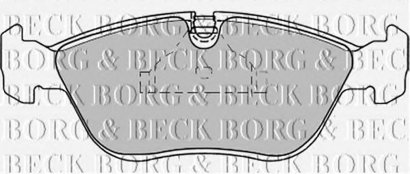 BORG & BECK BBP1390 Тормозные колодки BORG & BECK для VOLVO