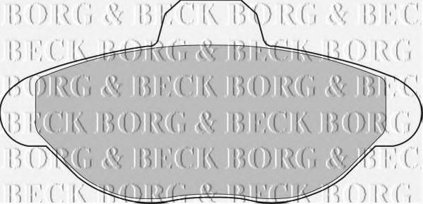 BORG & BECK BBP1391 Тормозные колодки BORG & BECK для FIAT