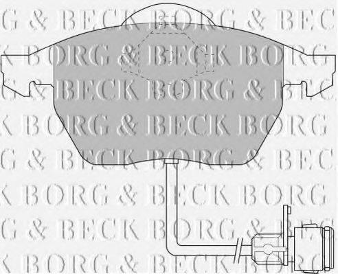 BORG & BECK BBP1392 Тормозные колодки BORG & BECK для AUDI