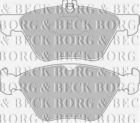 BORG & BECK BBP1393 Тормозные колодки BORG & BECK для CHRYSLER