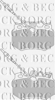 BORG & BECK BBP1395 Тормозные колодки для CITROËN AX