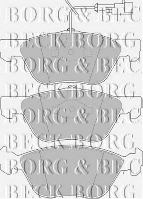 BORG & BECK BBP1396 Тормозные колодки BORG & BECK 