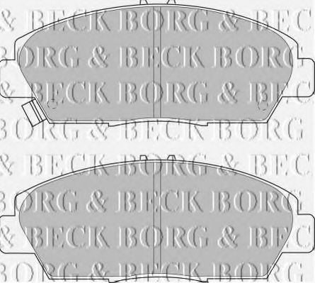 BORG & BECK BBP1398 Тормозные колодки BORG & BECK для ROVER