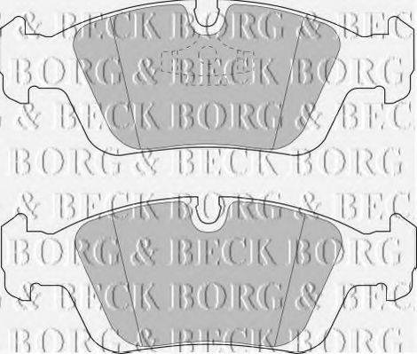 BORG & BECK BBP1399 Тормозные колодки BORG & BECK для BMW
