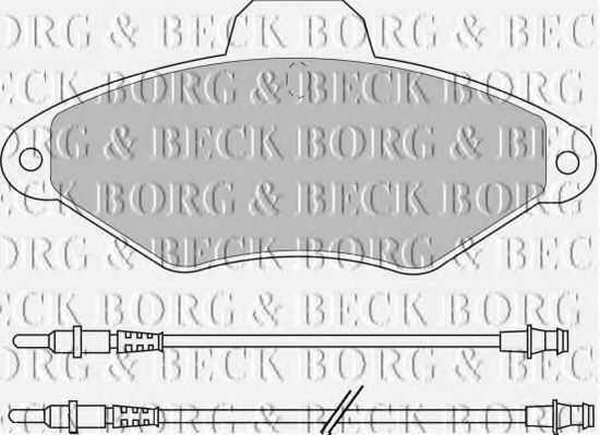 BORG & BECK BBP1400 Тормозные колодки BORG & BECK 