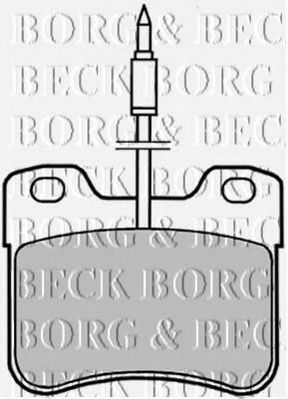 BORG & BECK BBP1402 Тормозные колодки BORG & BECK для PEUGEOT