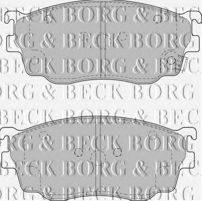 BORG & BECK BBP1404 Тормозные колодки BORG & BECK для MAZDA
