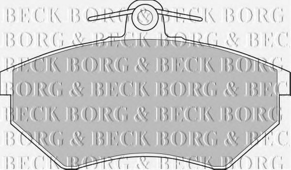 BORG & BECK BBP1406 Тормозные колодки BORG & BECK для AUDI