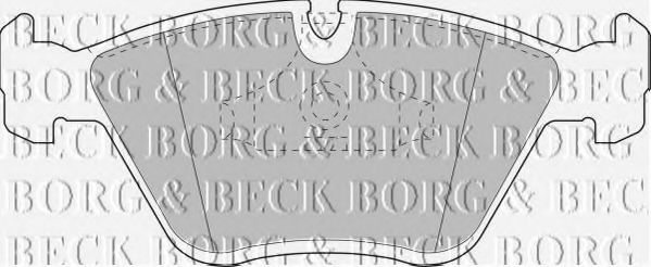 BORG & BECK BBP1407 Тормозные колодки BORG & BECK 