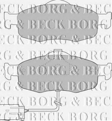 BORG & BECK BBP1408 Тормозные колодки BORG & BECK 