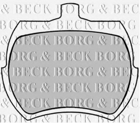 BORG & BECK BBP1409 Тормозные колодки BORG & BECK для ROVER