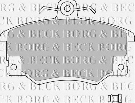 BORG & BECK BBP1410 Тормозные колодки BORG & BECK для ALFA ROMEO