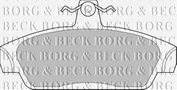 BORG & BECK BBP1411 Тормозные колодки BORG & BECK для ROVER