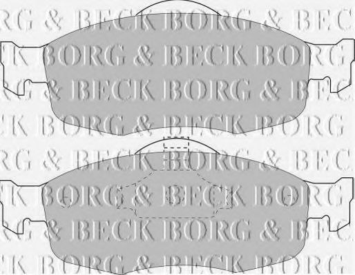 BORG & BECK BBP1416 Тормозные колодки для FORD MONDEO