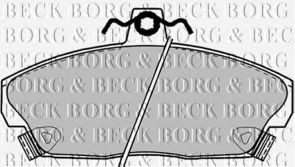 BORG & BECK BBP1417 Тормозные колодки BORG & BECK для ROVER