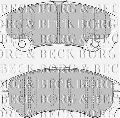 BORG & BECK BBP1419 Тормозные колодки BORG & BECK 