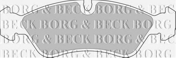 BORG & BECK BBP1423 Тормозные колодки BORG & BECK для DAEWOO