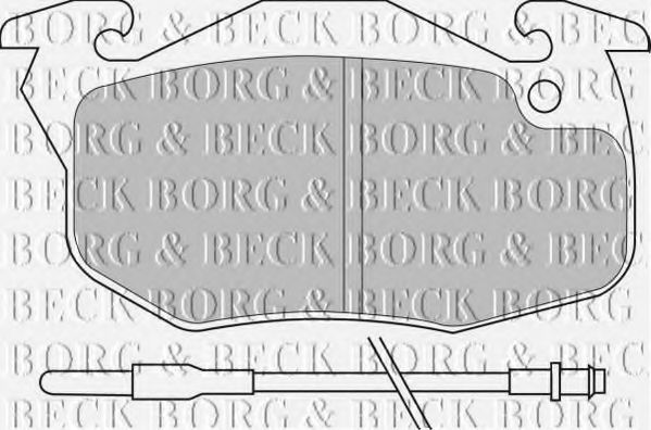BORG & BECK BBP1425 Тормозные колодки BORG & BECK для RENAULT