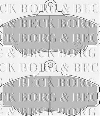 BORG & BECK BBP1428 Тормозные колодки BORG & BECK 