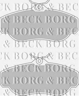 BORG & BECK BBP1429 Тормозные колодки BORG & BECK для LAND ROVER