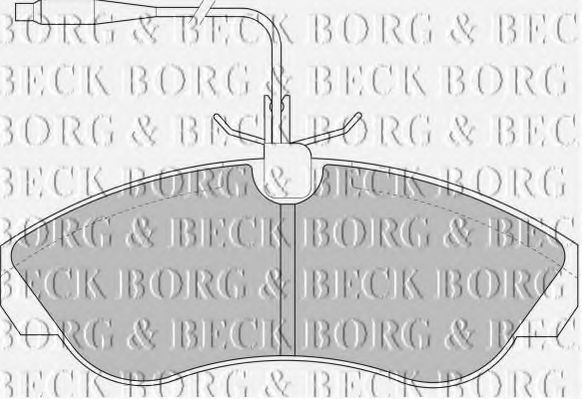BORG & BECK BBP1430 Тормозные колодки BORG & BECK для PEUGEOT