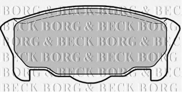 BORG & BECK BBP1431 Тормозные колодки BORG & BECK 
