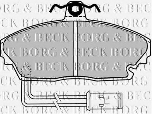BORG & BECK BBP1432 Тормозные колодки BORG & BECK для ROVER
