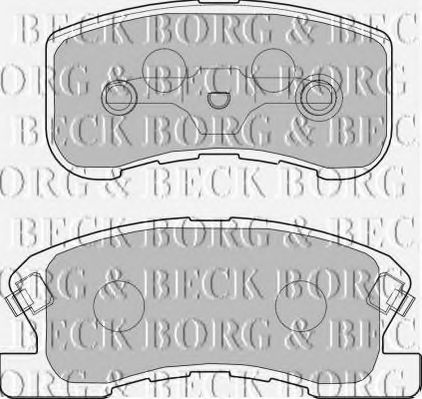 BORG & BECK BBP1434 Тормозные колодки для DAIHATSU