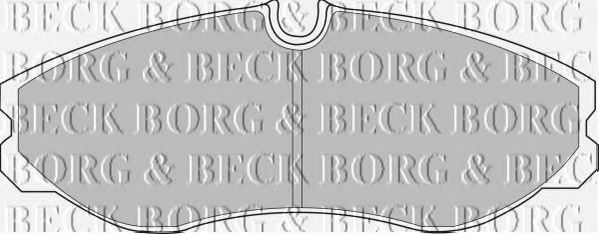BORG & BECK BBP1436 Тормозные колодки BORG & BECK 