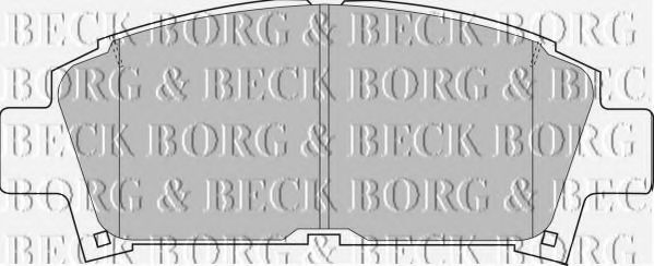 BORG & BECK BBP1440 Тормозные колодки BORG & BECK для TOYOTA