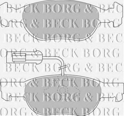 BORG & BECK BBP1441 Тормозные колодки BORG & BECK для LANCIA