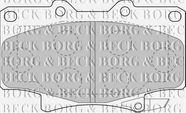 BORG & BECK BBP1442 Тормозные колодки BORG & BECK для TOYOTA