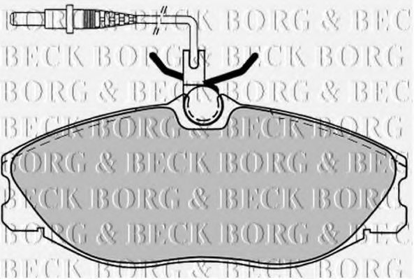 BORG & BECK BBP1443 Тормозные колодки BORG & BECK для PEUGEOT