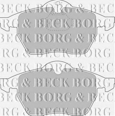 BORG & BECK BBP1444 Тормозные колодки BORG & BECK для SAAB