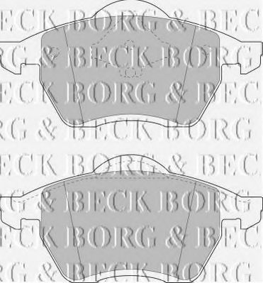 BORG & BECK BBP1446 Тормозные колодки BORG & BECK для SEAT