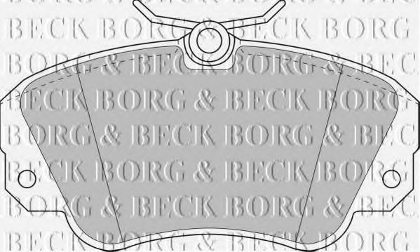 BORG & BECK BBP1448 Тормозные колодки BORG & BECK для OPEL