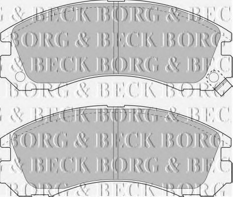 BORG & BECK BBP1449 Тормозные колодки BORG & BECK для MITSUBISHI