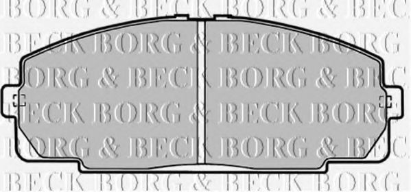 BORG & BECK BBP1451 Тормозные колодки для TOYOTA QUANTUM